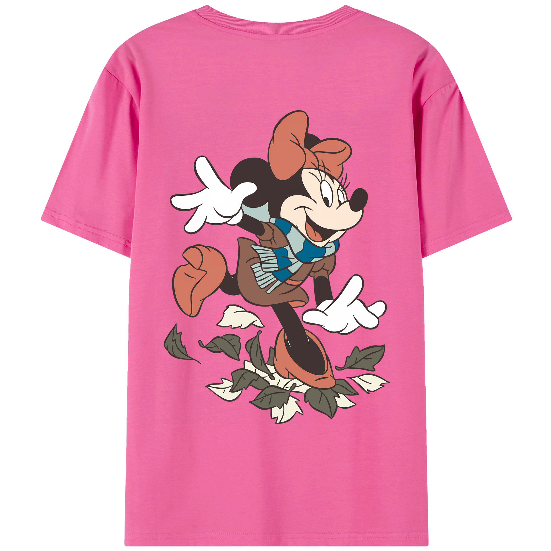 （画像用） ミッキーマウス Mickey Mouse レディース半袖Tシャツ(バックプリント)